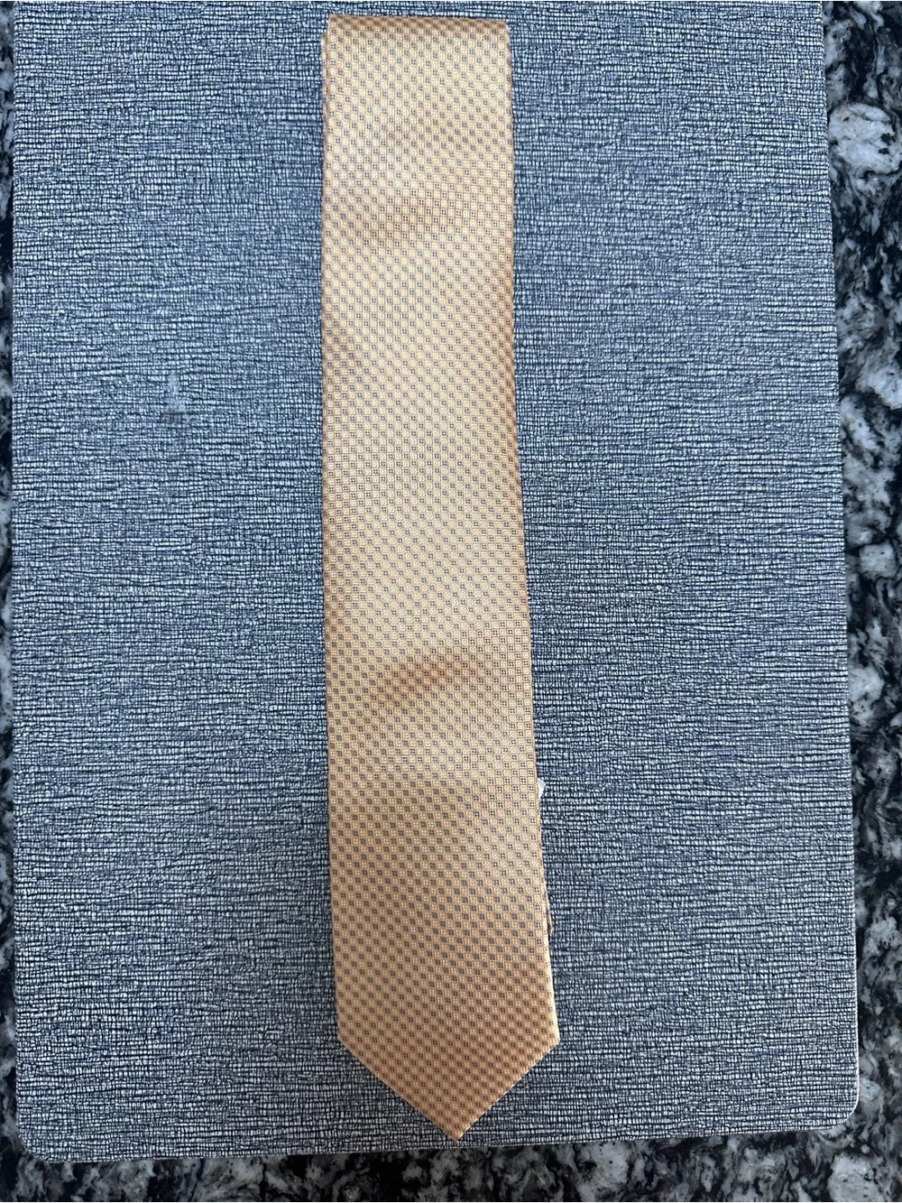 Bloomingdale's Men's Beige Micro-Check Silk Tie